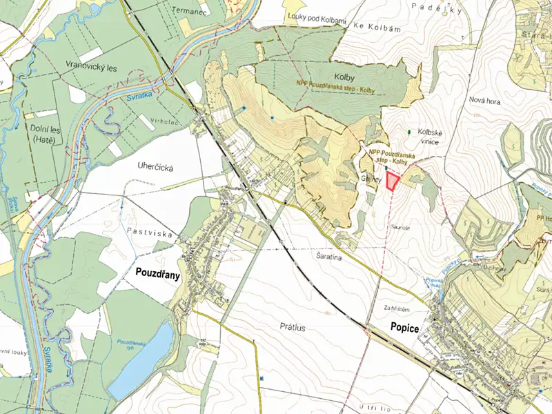 Prodej pole 13380 m², Pouzdřany – náhled fotky 2