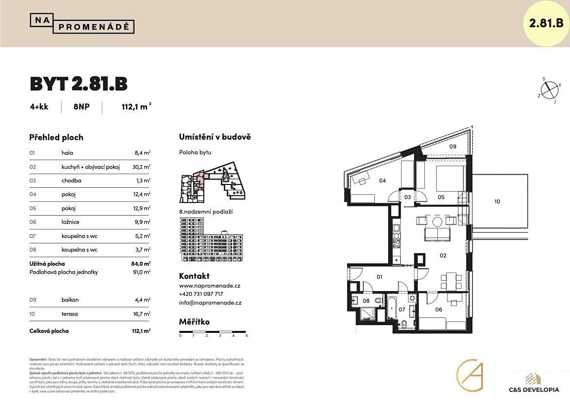 Prodej bytu 4+kk 84 m² – fotografie 4