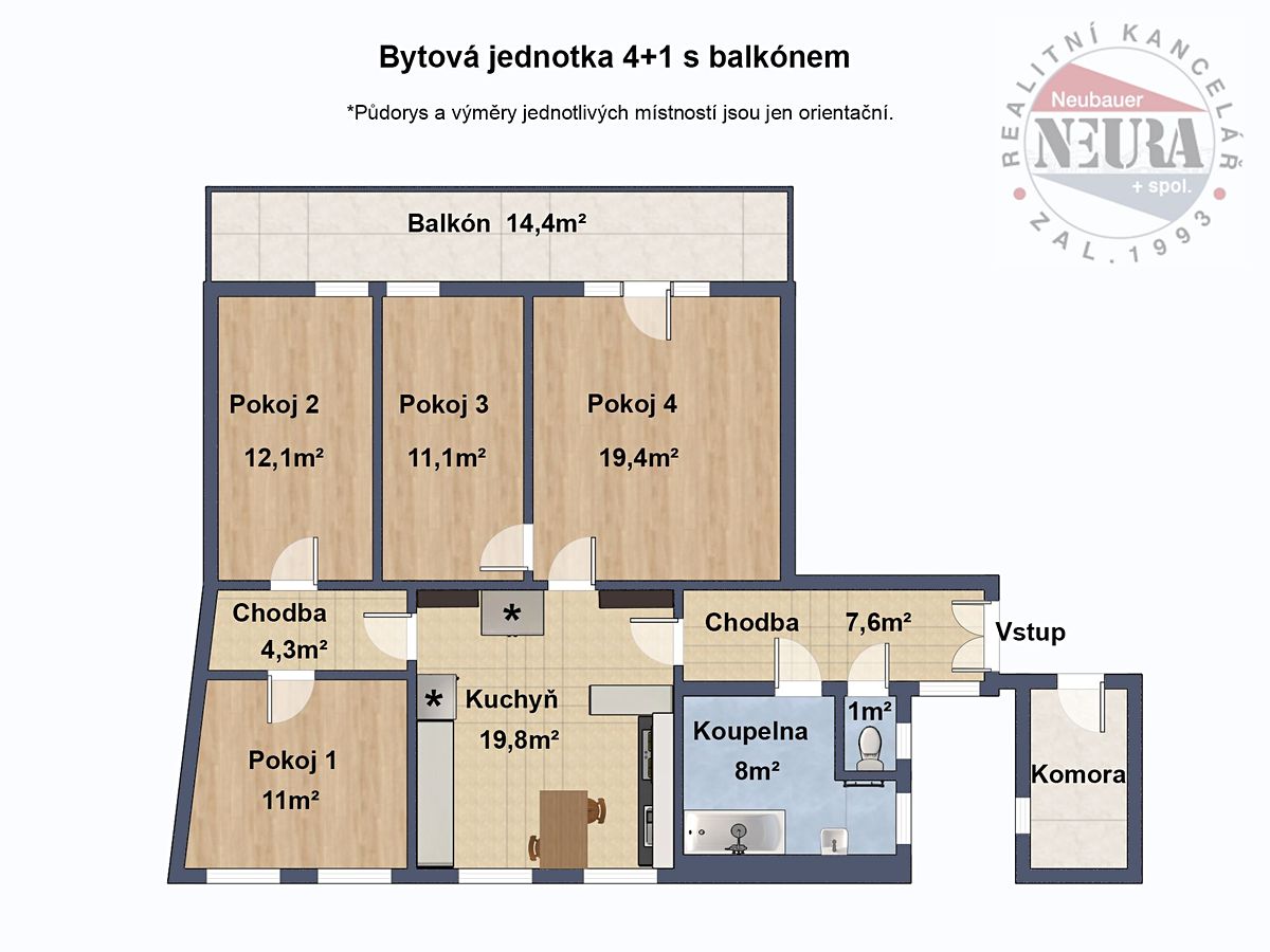 Prodej bytu 4+1 96 m² – fotografie 4