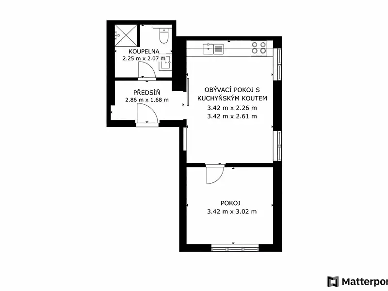 Pronájem bytu 2+kk 38 m², Beroun – náhled fotky 2