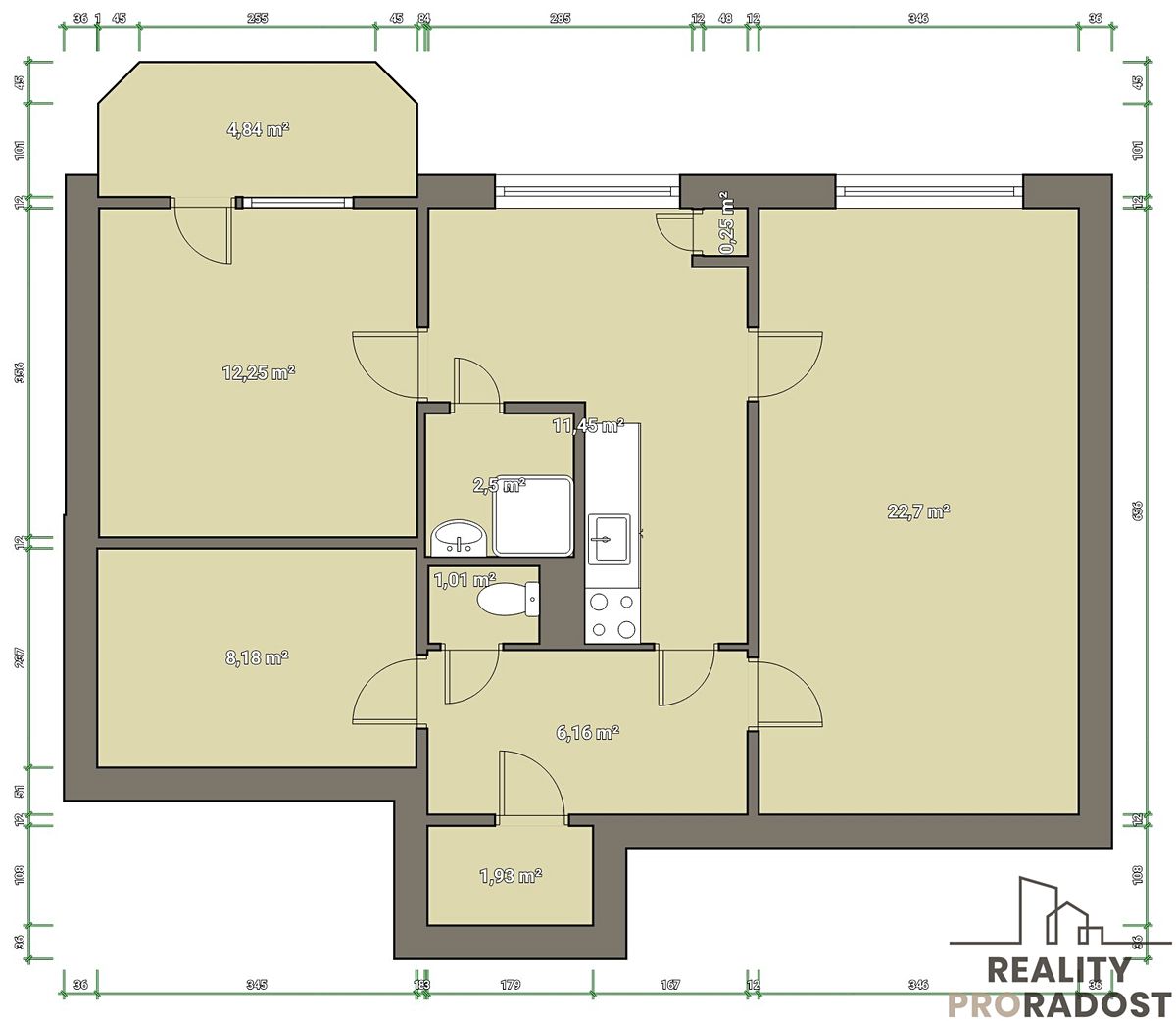 Prodej bytu 3+1 60 m² – fotografie 2