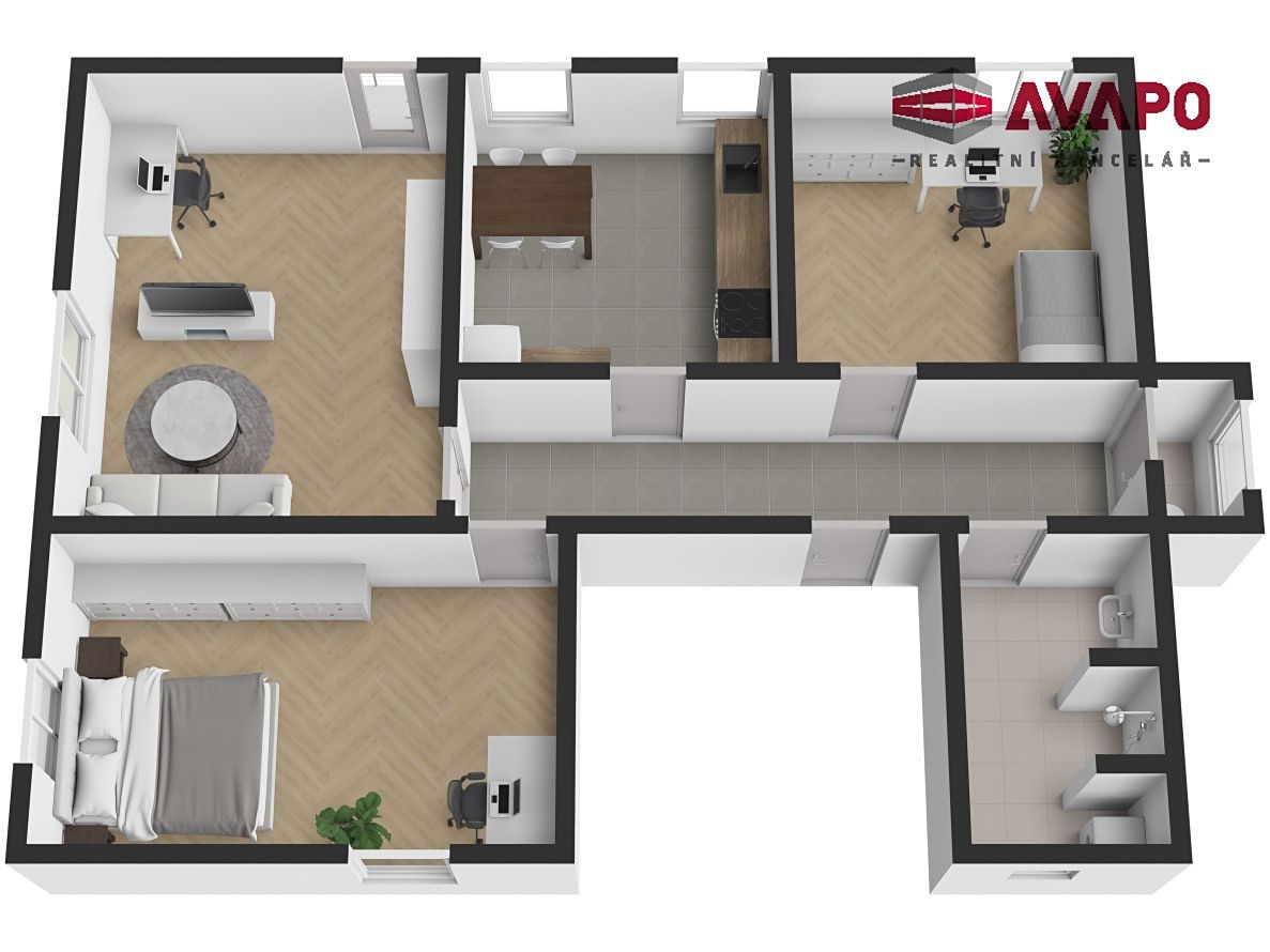 Pronájem bytu 3+1 80 m² – fotografie 2