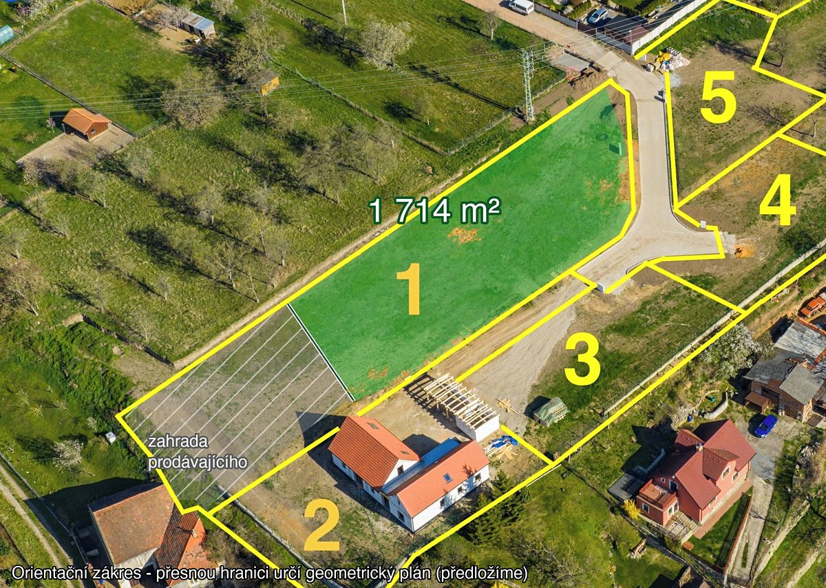Prodej stavebního pozemku 1714 m² – fotografie 3