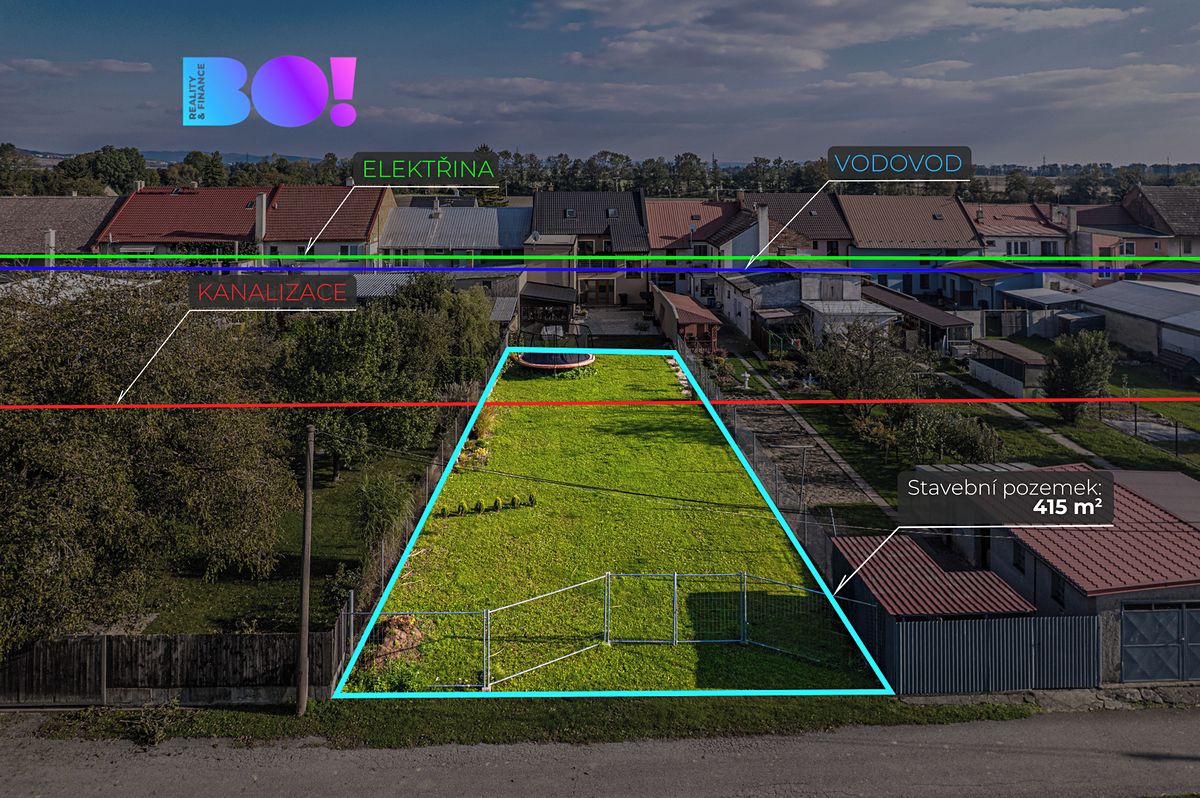 Prodej stavebního pozemku 415 m² – fotografie 2