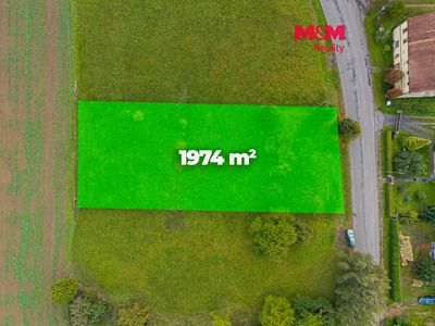 Prodej stavebního pozemku 1974 m²