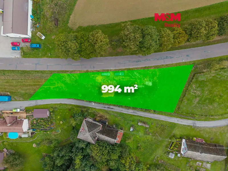 Prodej stavebního pozemku 994 m², Nekoř – náhled fotky 1