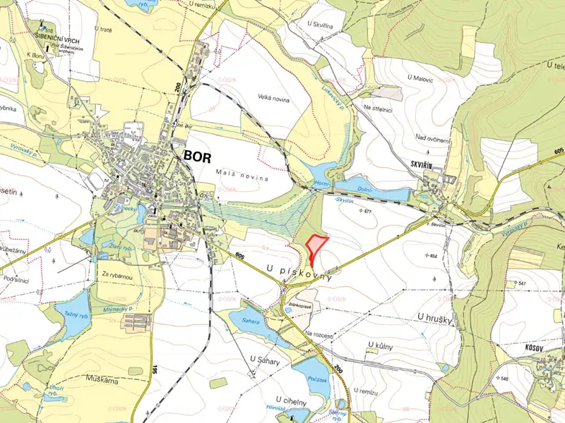 Prodej pole 14739 m², Bor – náhled fotky 3