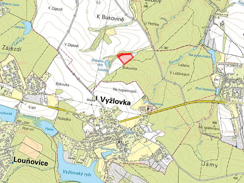 Prodej pole 22451 m², Štíhlice – náhled fotky 2