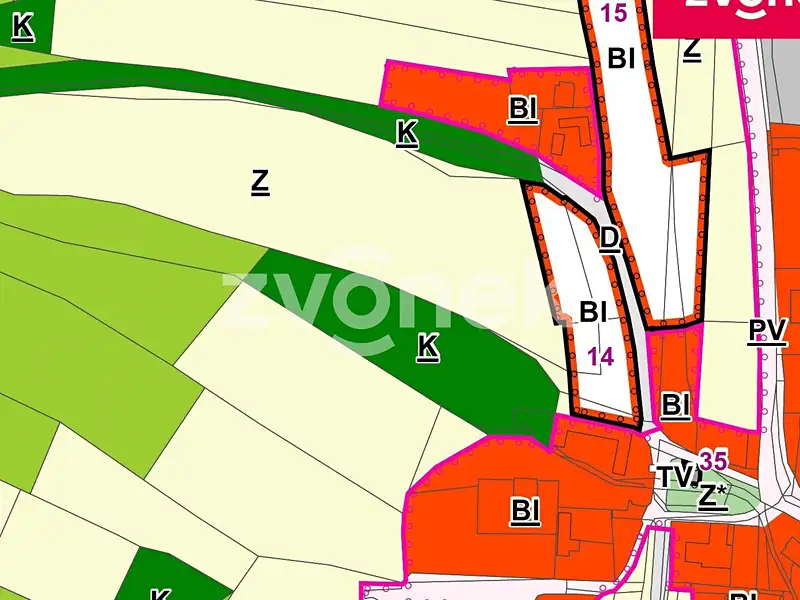 Prodej stavebního pozemku 1479 m², Ludkovice – náhled fotky 2