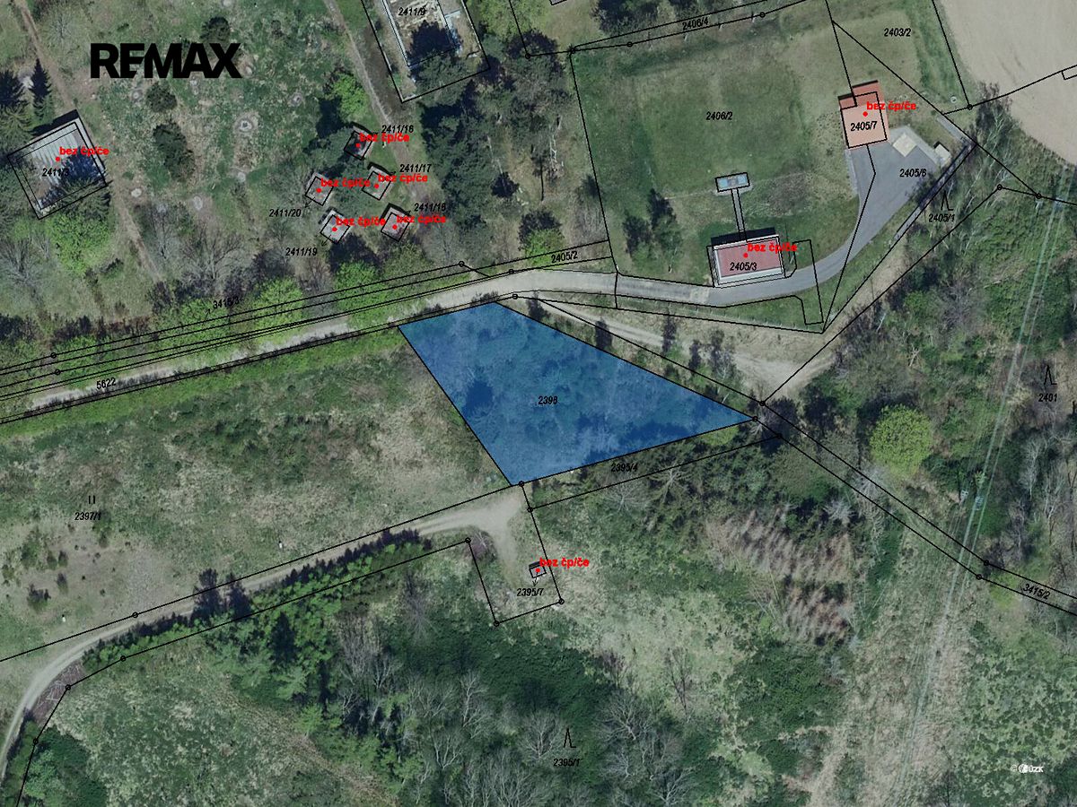 Prodej stavebního pozemku 1835 m²