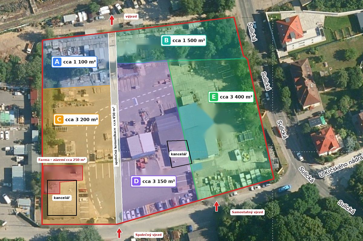 Pronájem skladového prostoru 3200 m²