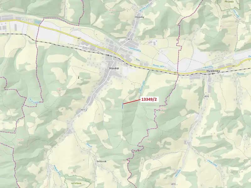 Dražba louky 1344 m², Hovězí – náhled fotky 1
