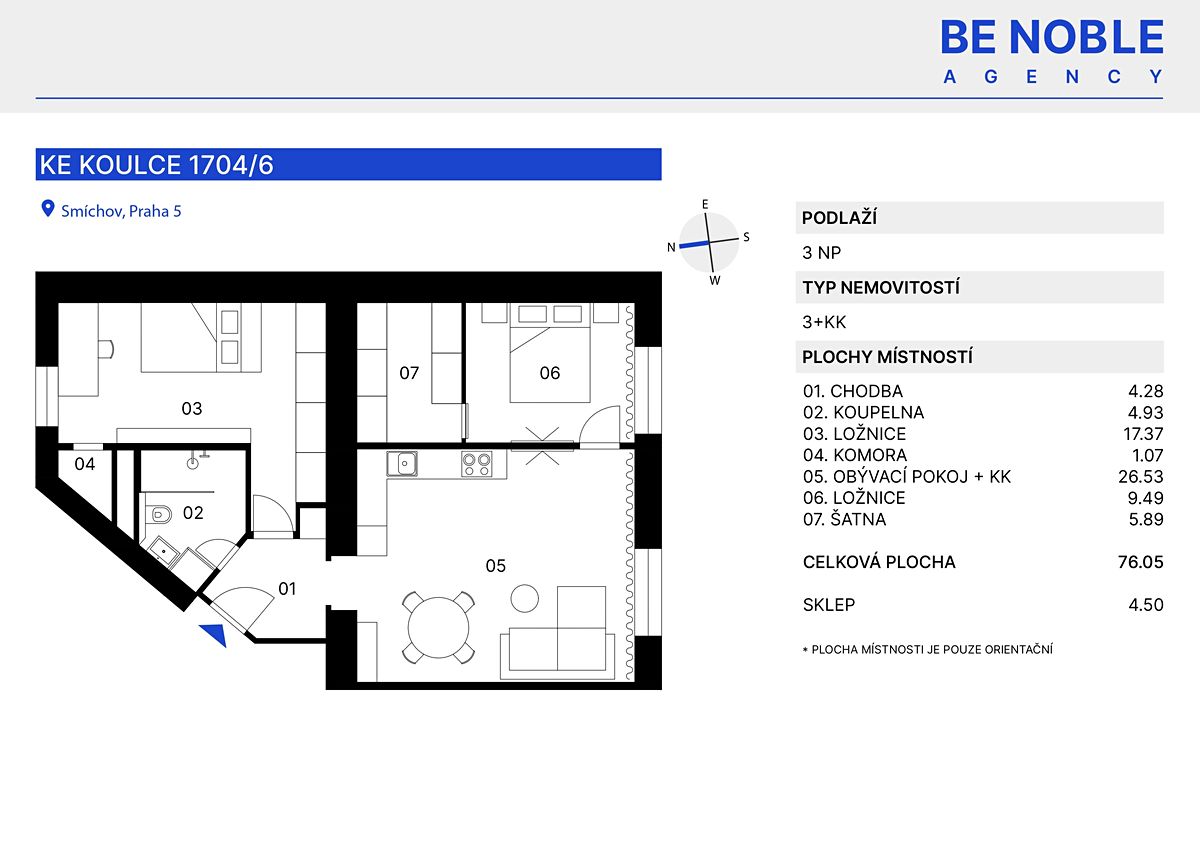 Prodej bytu 3+kk 76 m² – fotografie 2
