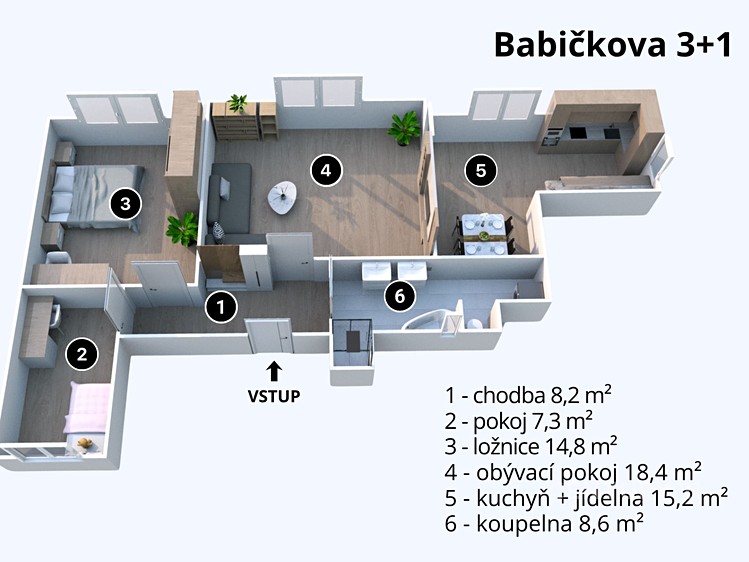 Prodej bytu 3+1, 76 m² (19 z 19)