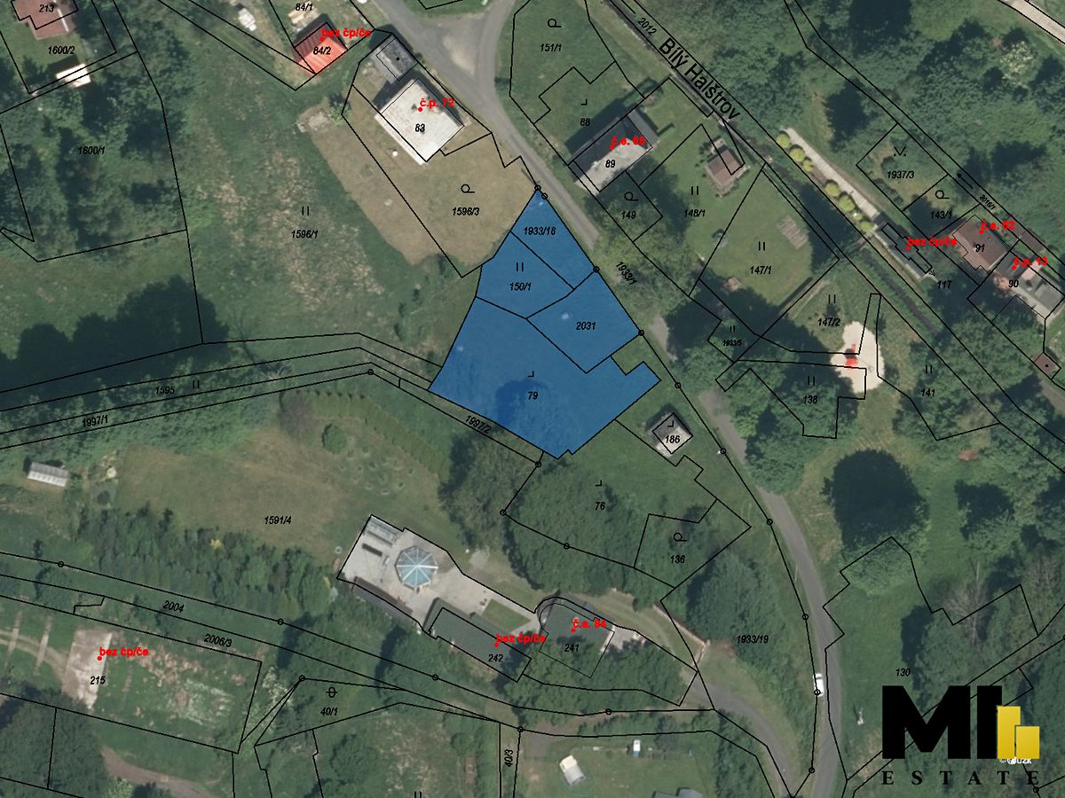 Prodej stavebního pozemku 1314 m², Aš – fotka 1 z 3