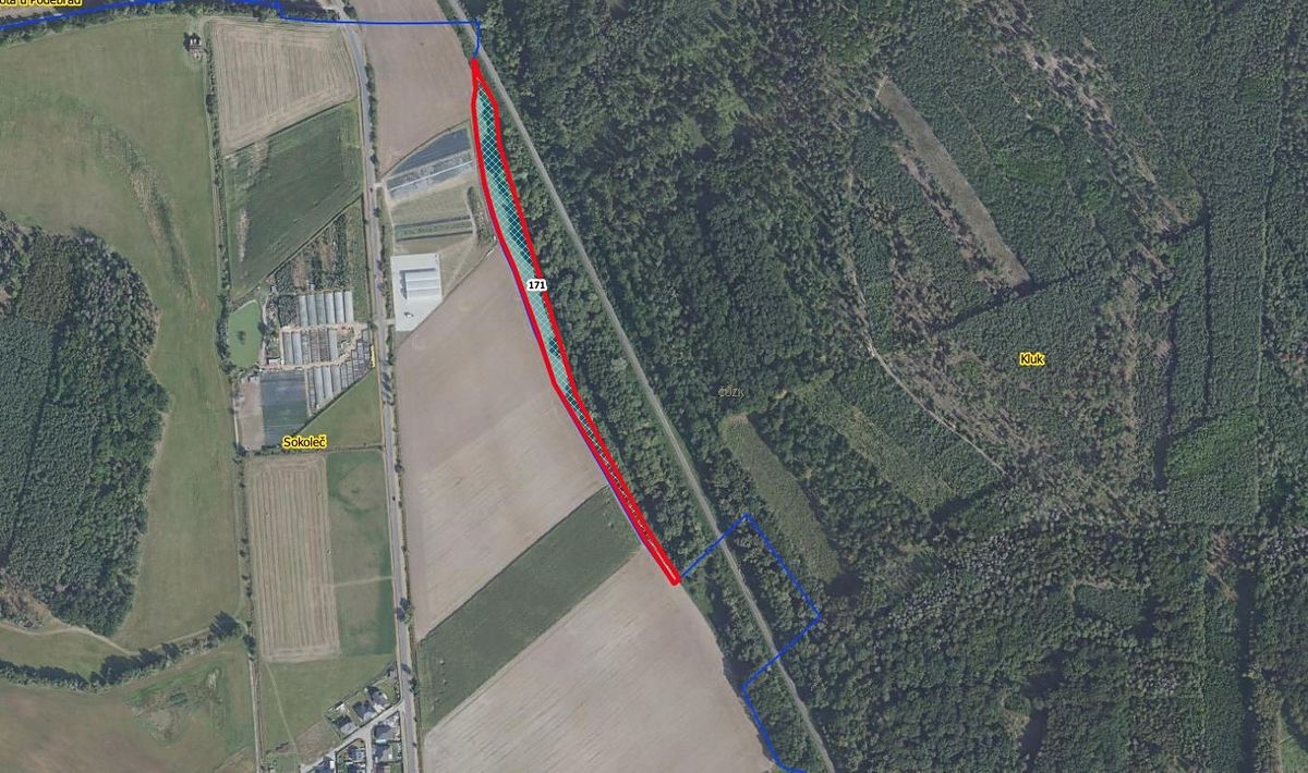 Prodej pole 11382 m², Poděbrady – fotka 1 z 3