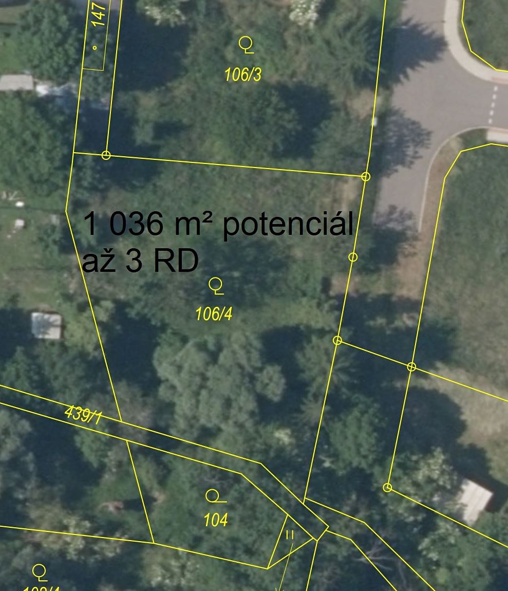 Prodej stavebního pozemku 1036 m² – fotografie 2
