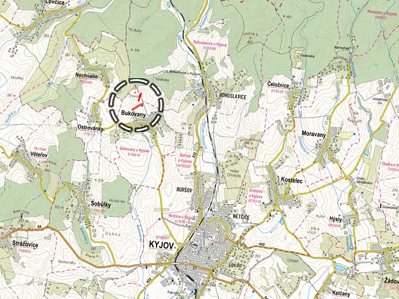 Prodej pole 8685 m², Bukovany – náhled fotky 3