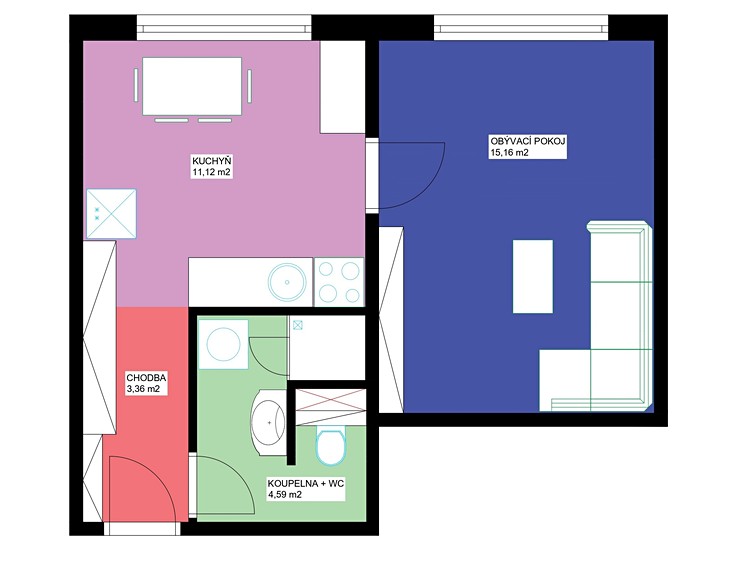 Квартира 1+1 на продаж, 37 м² (8 з 8)