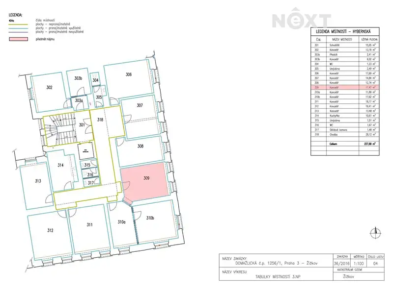 Pronájem kanceláře 17 m², Praha – náhled fotky 3