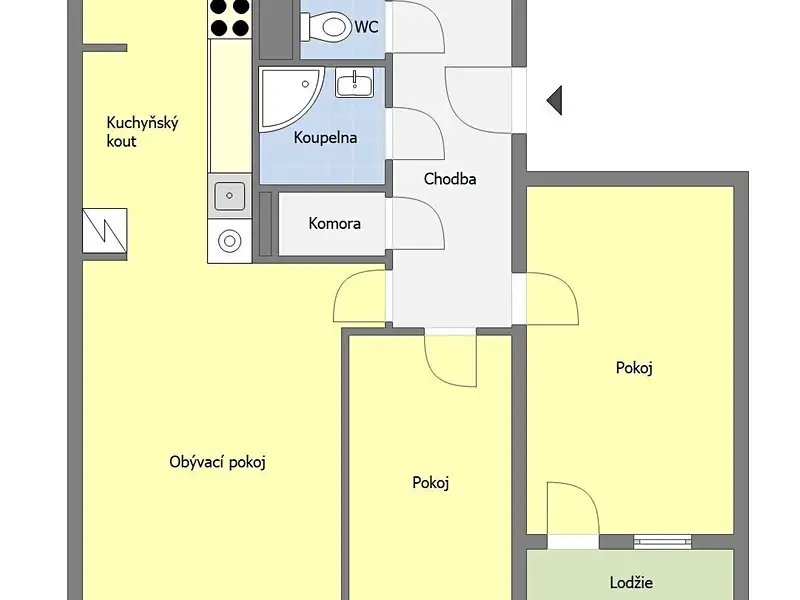 Prodej bytu 3+kk 64 m², Praha – náhled fotky 3