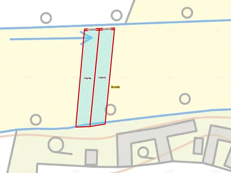 Prodej zahrady 1392 m², Dětenice – náhled fotky 2