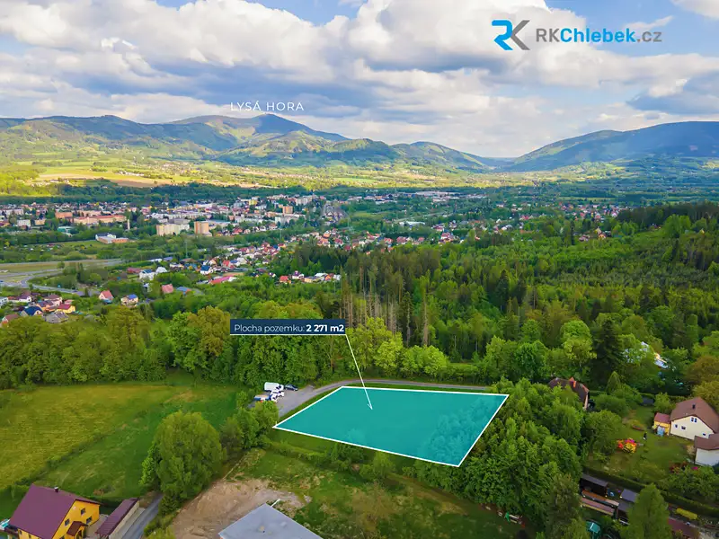 Prodej stavebního pozemku 2271 m², Metylovice – náhled fotky 1