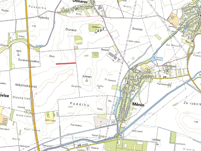 Prodej pole 7091 m², Měnín – náhled fotky 2