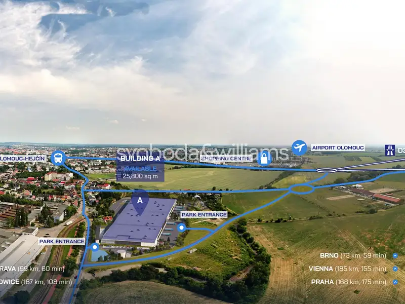 Pronájem výrobní haly, prostoru 9398 m², Olomouc – náhled fotky 3