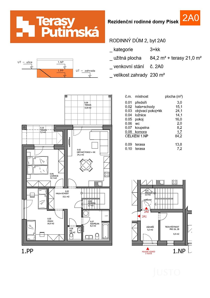 Prodej bytu 3+kk 84 m², Písek – fotka 1 z 3