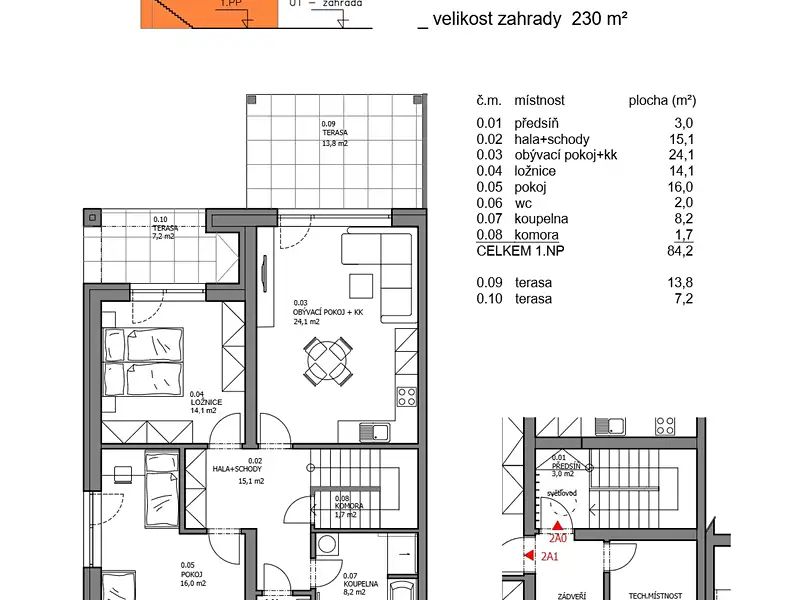Prodej bytu 3+kk 84 m², Písek – náhled fotky 1
