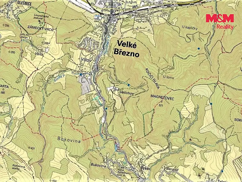 Prodej pole 1439 m², Velké Březno – náhled fotky 3