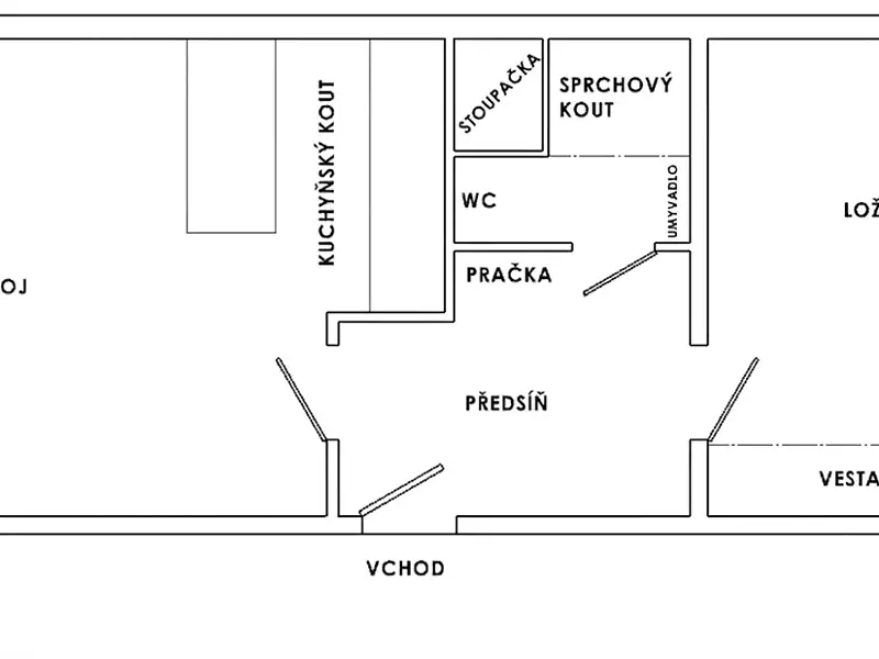 Pronájem bytu 2+kk 42 m², Liberec – náhled fotky 3