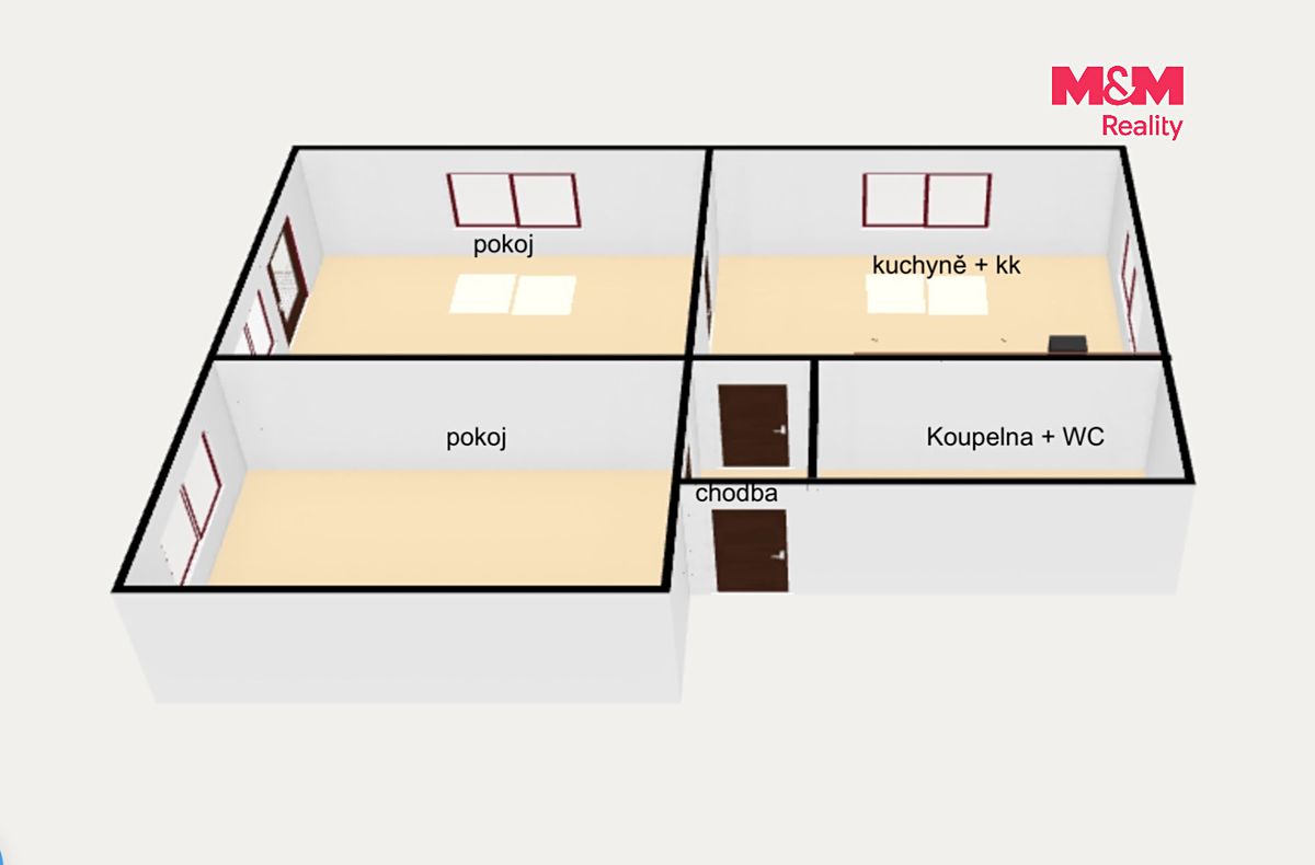 Pronájem bytu 3+kk 80 m² – fotografie 5