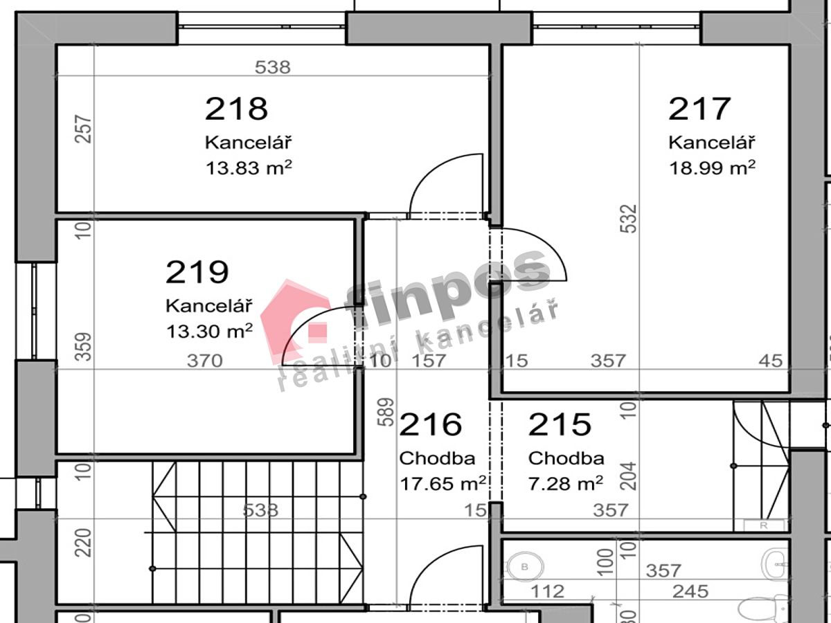 Pronájem kanceláře 14 m² – fotografie 2