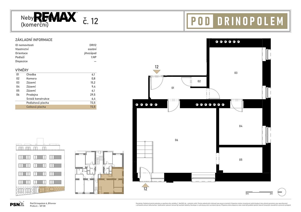 Prodej obchodního prostoru 73 m² – fotografie 2