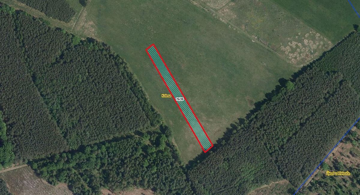 Prodej louky 3199 m², Kladruby nad Labem – fotka 1 z 3