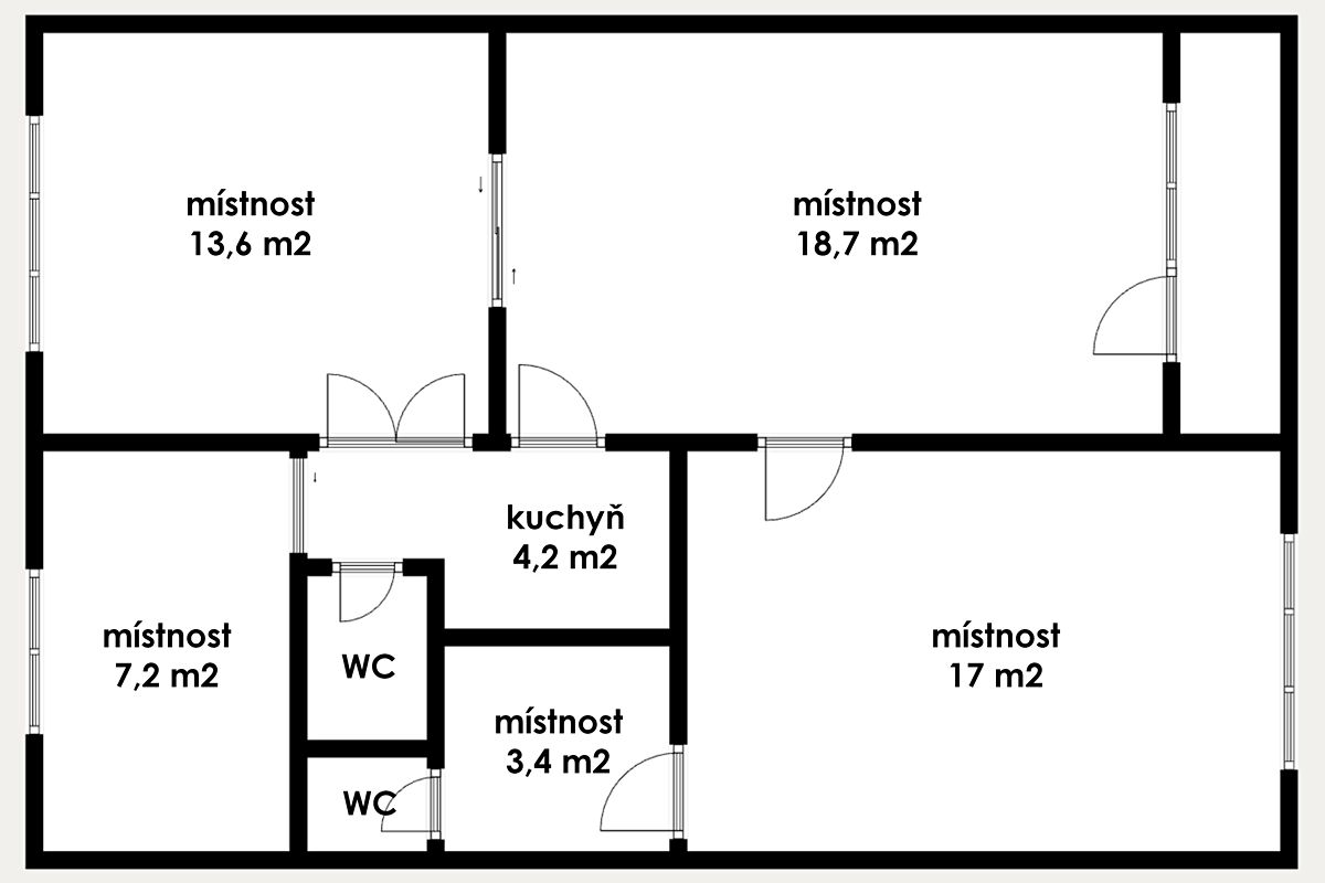 Pronájem kanceláře 68 m² – fotografie 3