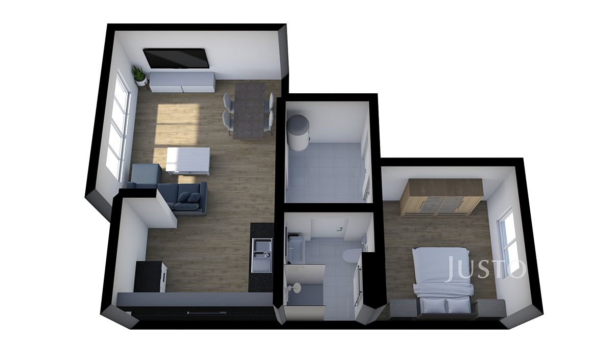 Pronájem bytu 2+kk 47 m² – fotografie 4