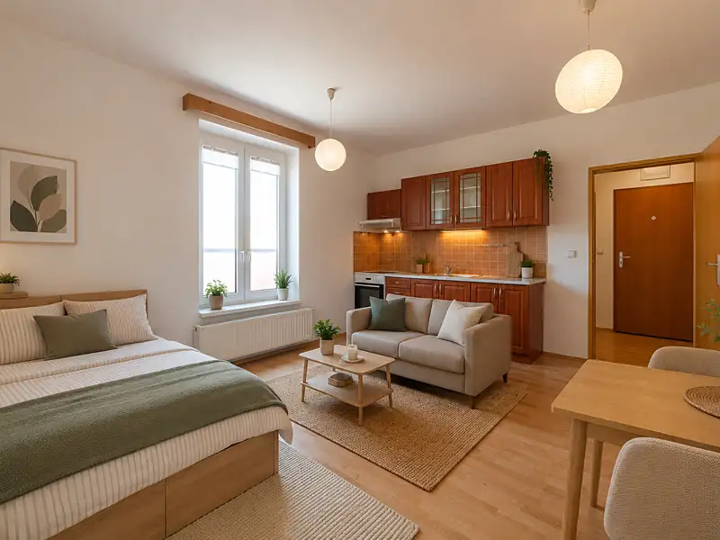 Pronájem bytu 1+kk 30 m², Fryšták – náhled fotky 2