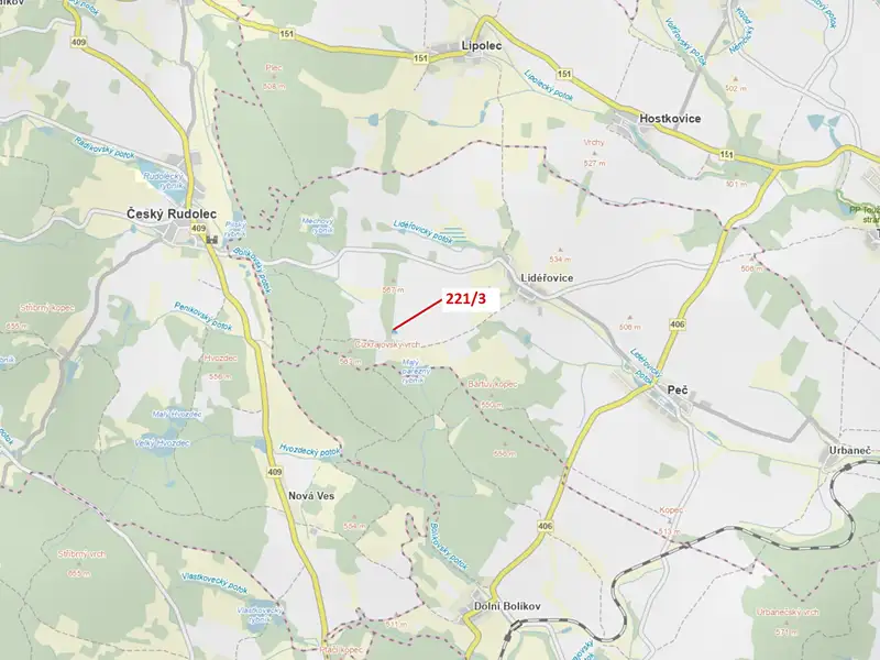 Dražba lesa 1109 m², Peč – náhled fotky 1