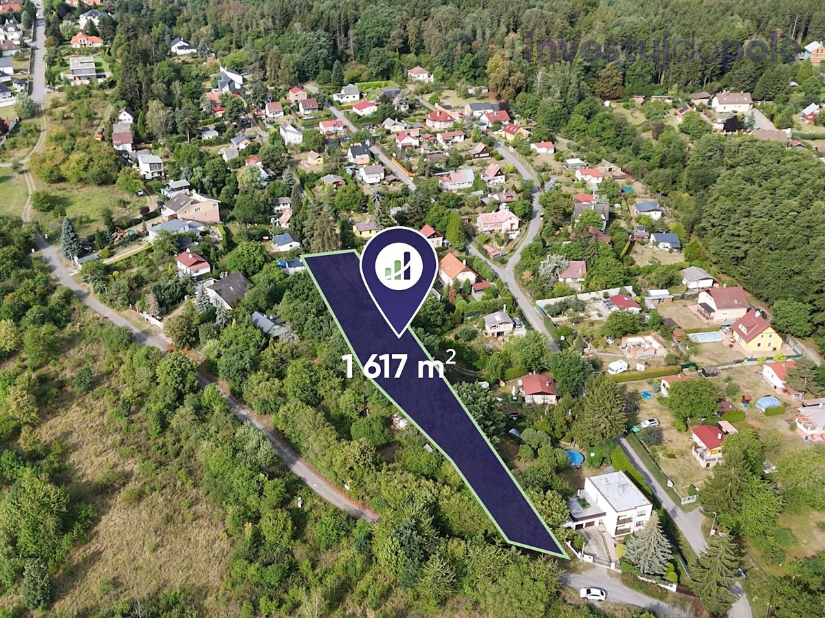 Prodej stavebního pozemku 1617 m², Řitka – fotka 1 z 3