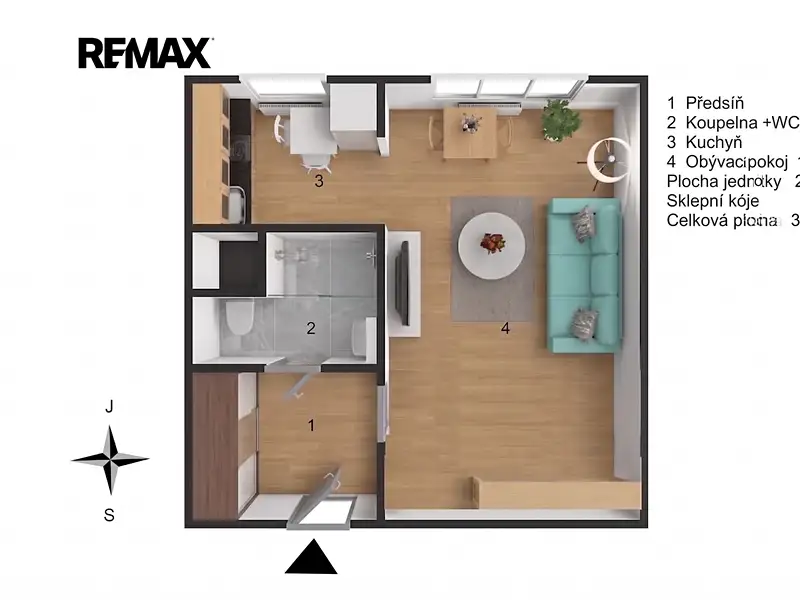 Pronájem bytu 1+1 30 m², Praha – náhled fotky 3