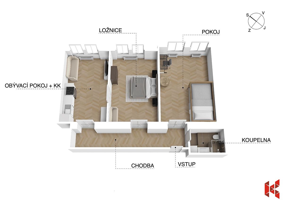 Prodej bytu 3+kk 80 m² – fotografie 3