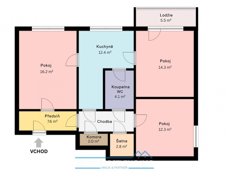 Квартира 3+1 на продаж, 73 м² (4 з 21)