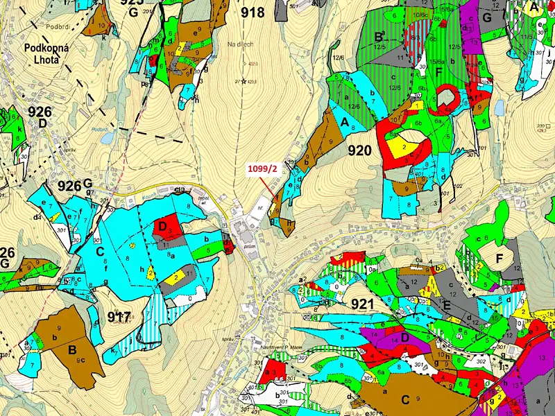 Dražba lesa 5255 m², Trnava – náhled fotky 3