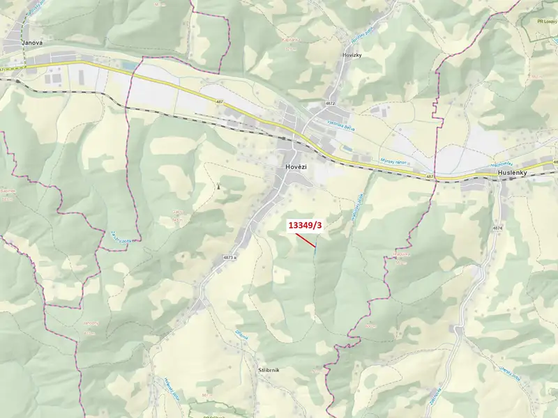 Dražba pozemku 655 m², Hovězí – náhled fotky 1