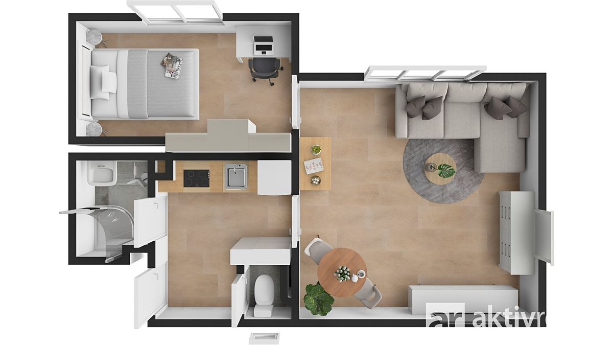 Pronájem bytu 2+1 41 m² – fotografie 4