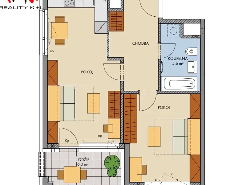 Prodej bytu 2+kk 61 m², Praha – náhled fotky 2