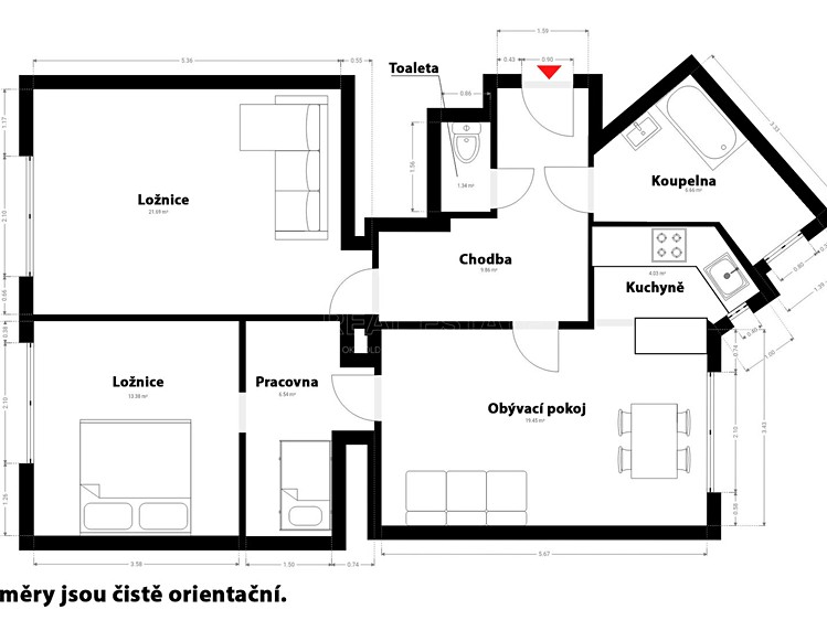 Квартира 3+1 на продаж, 82 м² (5 з 33)